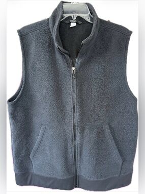 REI Co-op Groundbreaker Fleece Vest Men’s Large Gray Full Zip Gorpcore